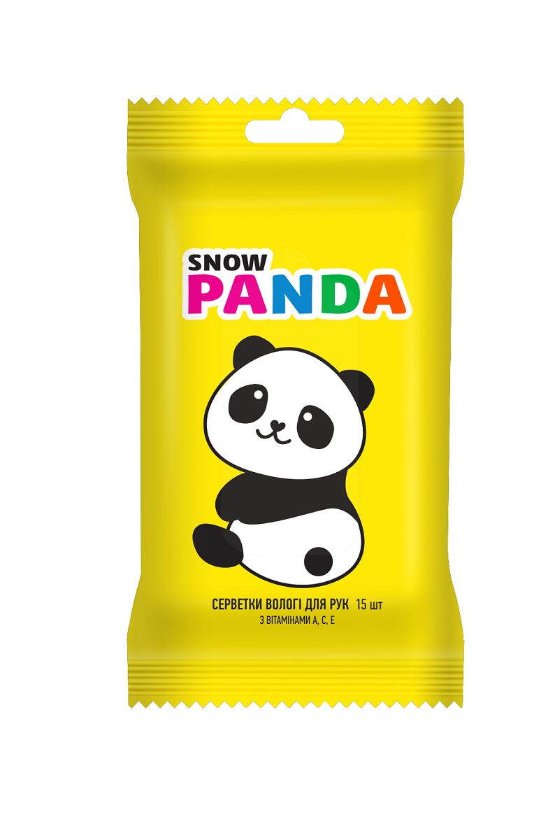 Детские влажные салфетки Сніжна Панда для малышей Ромашка 15 шт.